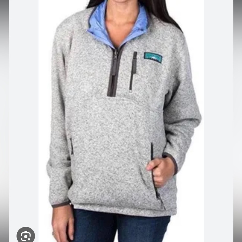 LAUREN JAMES REVERSIBLE WHISTLER THROWBACK PULLOVER NWT
